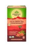 Зеленый чай тулси с гранатом Органик Индия (Tulsi Green Tea Pomegranate Organic India), 25 пак.