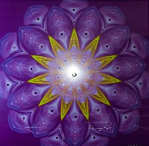 Мандала «кристаллические энергии фиолетового пламени»