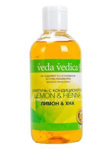 Шампунь с кондиционером лимон и хна веда ведика veda vedica  Veda Vedica (Веда Ведика),  250 мл.