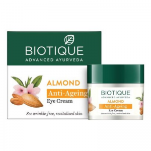 Крем для кожи вокруг глаз Био Миндаль Биотик (Bio Almond Soothing &amp; Nourishing Eye Cream Biotique), 15 г.