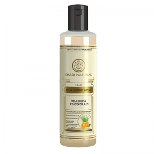 Кондиционер для волос «Апельсин и лемонграсс» Кхади Натурал (Herbal Hair Conditioner Orange &amp; Lemongrass Khadi Natural), 210 мл.