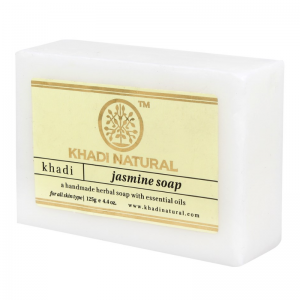 Глицериновое мыло ручной работы с жасмином Кхади Натурал (Jasmin soap Khadi Natural), 125 г.