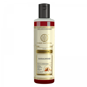 Массажное масло «Сандаловое дерево» Кхади Натурал (Herbal Massage oil Sandalwood Khadi Natural), 210 мл.