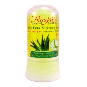 Натуральный кристалл-дезодорант Чермигит с алоэ и зеленым чаем Исме Расйян (Isme Rasyan), 80 г.