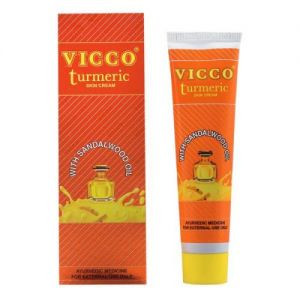 Крем с Куркумой и Сандаловым маслом Викко (Turmeric skin cream with Sandalwood oil Vicco), 30 г.