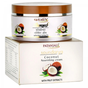 Питательный крем с кокосом Саундарья Патанджали (Saundarya Сoconut Nourishing cream Patanjali), 50 г.