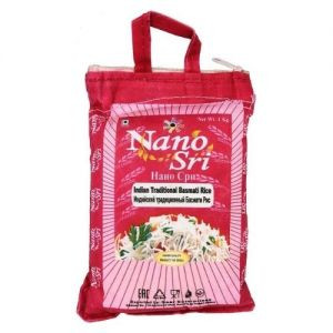 Рис Басмати индийский традиционный непропаренный Нано Шри (Indian Traditional Basmati Rice Nano Sri), 1 кг.