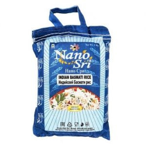 Рис Басмати индийский непропаренный Нано Шри (Indian Basmati Rice Nano Sri), 1 кг.