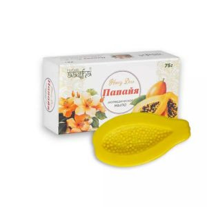 Аюрведическое мыло Папайя Honey Dew Ааша Хербалс (Papaya Honey Dew Aashadent Aasha Herbals), 75 г.