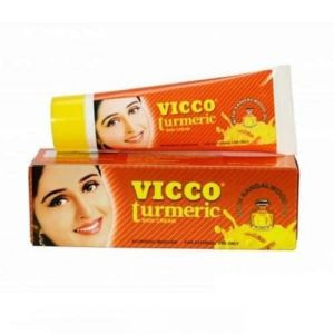 Крем с Куркумой и Сандаловым маслом Викко (Turmeric skin cream with Sandalwood oil Vicco), 15 г.