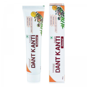 Аюрведическая зубная паста Дент Канти Натурал Патанджали (Dant Kanti Dental cream Natural Patanjali), 200 г.