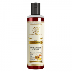 Гель для душа «Сандаловое дерево и мёд» Кхади Натурал (Sandalwood &amp; Honey Body Wash Khadi Natural), 210 мл.