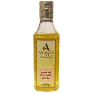 Гель для тела без сульфатов «Лимон и Алоэ» Ааранья (Sulpfate free Body Wash Lemon Aloe Aaranyaa), 250 мл.