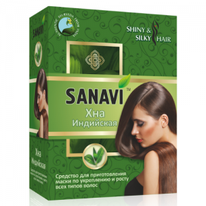 Натуральная индийская хна Санави (Sanavi), 100 г.