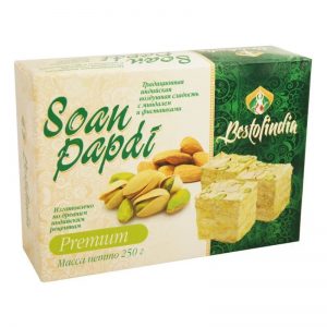 Воздушные индийские сладости Соан Папди Премиум Бестофиндия (Soan Papdi Premium Bestofindia), 250 г.