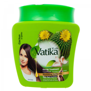 Маска «Кактус и Чеснок» Контроль выпадения волос Дабур Ватика (Hair Fall Control Hot Oil Treatment Cactus &amp; Garlic Dabur Vatika), 500 г.