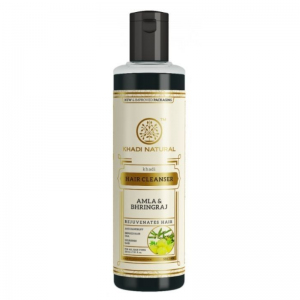 Шампунь «Амла и Брингарадж» Кхади Натурал (Hair Cleanser Amla Bhringraj Khadi Natural), 210 мл.