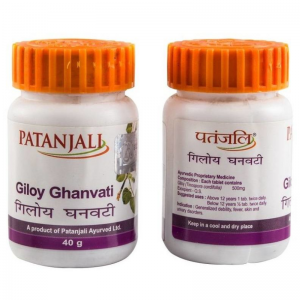 Гилой/Гудучи Гхан Вати Патанджали (Giloy Ghan Vati Patanjali), 60 таб.