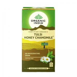 Чай Тулси с мёдом и ромашкой Органик Индия (Tulsi Honey Chamomile Organic India), 25 пак.