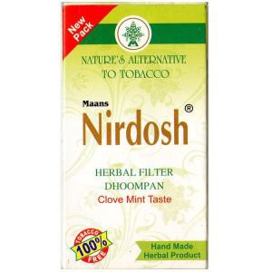 Аюрведический ингалятор с фильтром Нирдош (Maans Nirdosh Herbal Filter Dhoompan Clove Mint Taste), 10 шт.