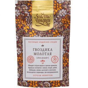 Гвоздика молотая (Clove powder) Золото Индии, 30 г.