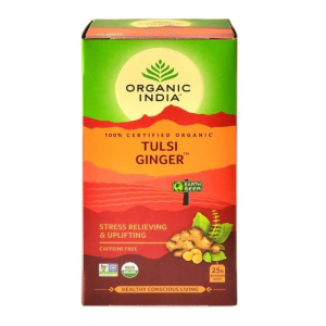 Чай Тулси Имбирь Органик Индия (Tulsi Ginger Organic India), 25 пак.